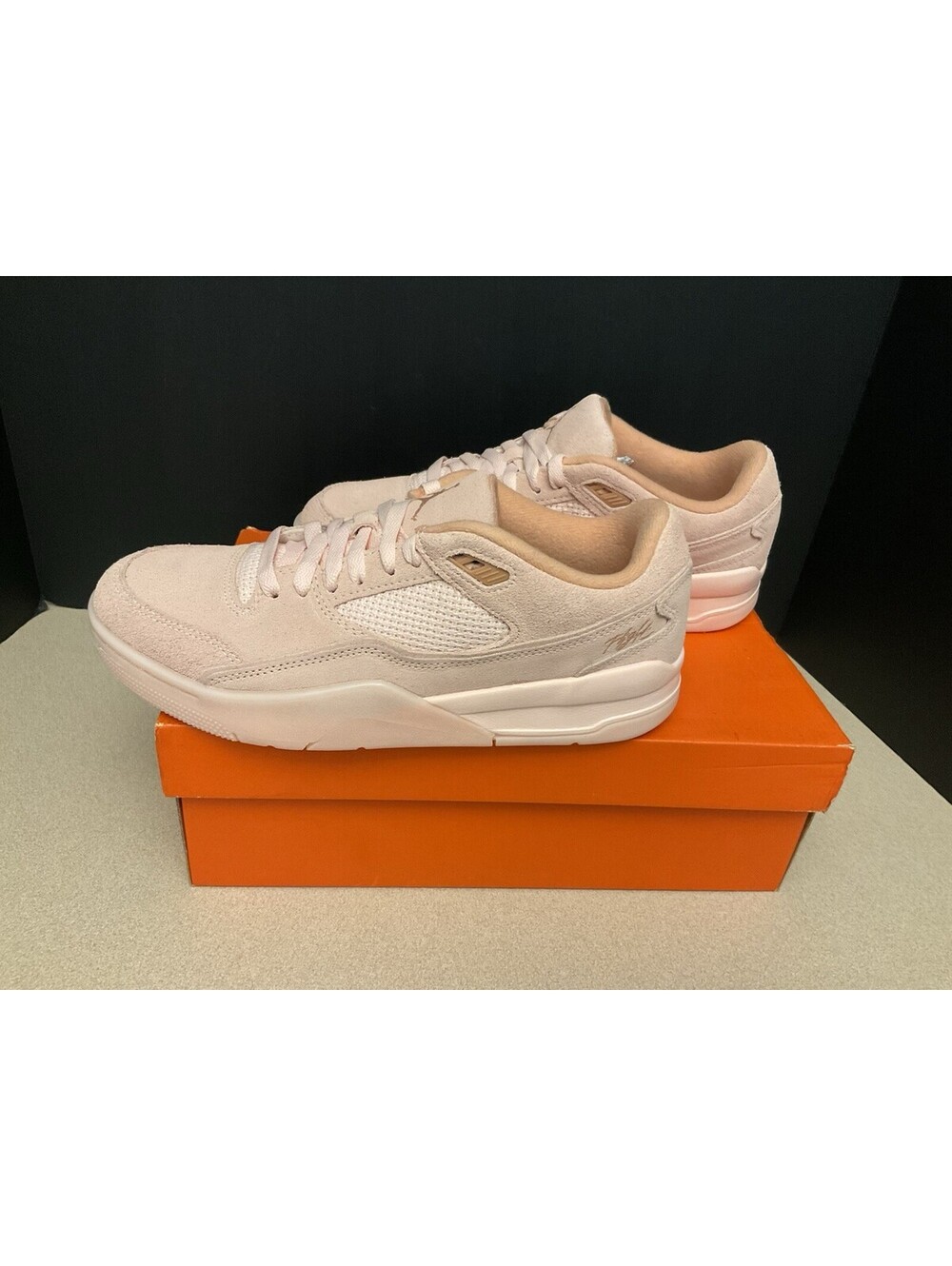 New! Womens Air Jordan Flight Court  Atmosphere/Light Madder Root Shoes. Size 10 - Picture 4 of 7